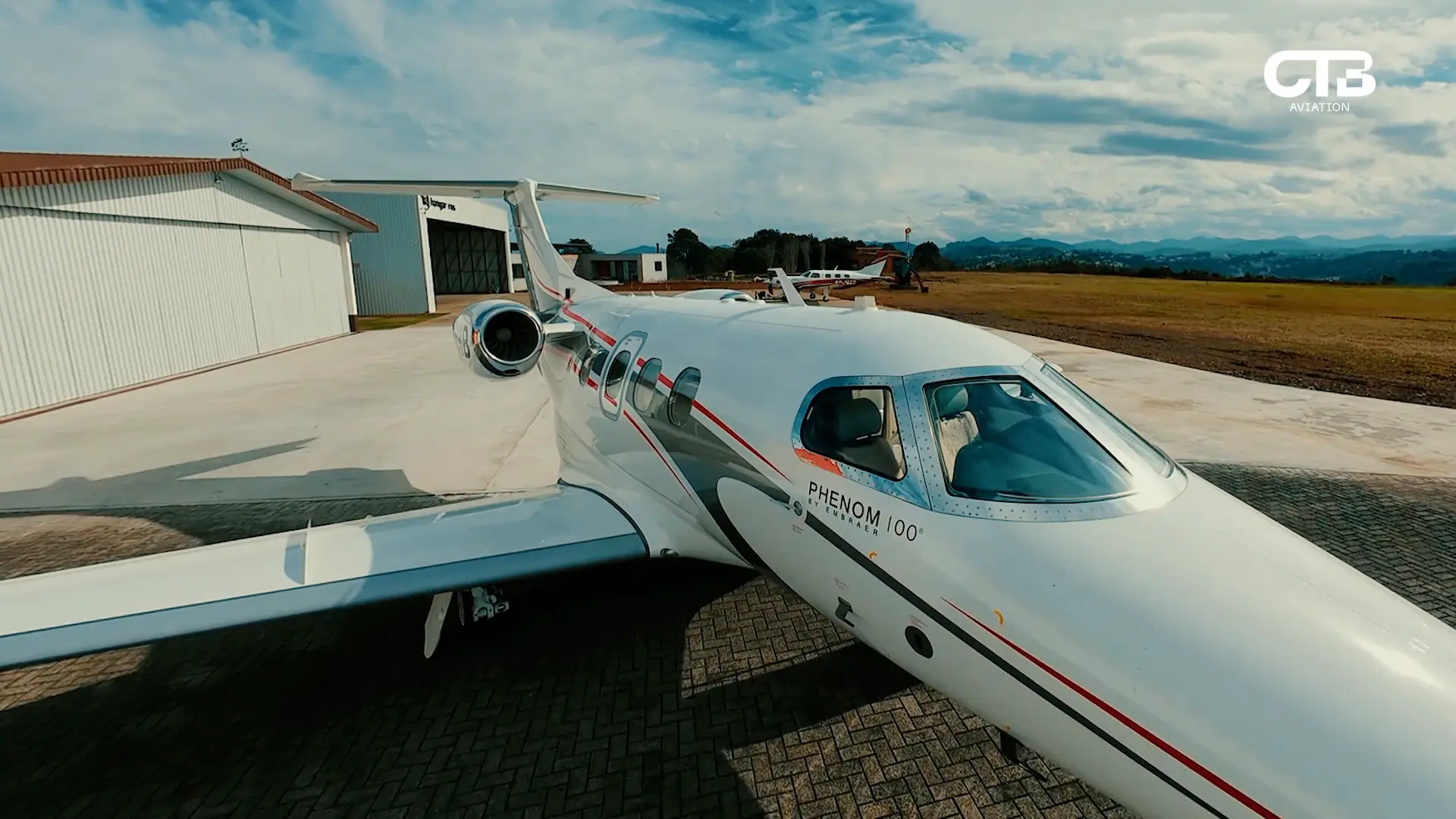 Detalhe externo da aeronave